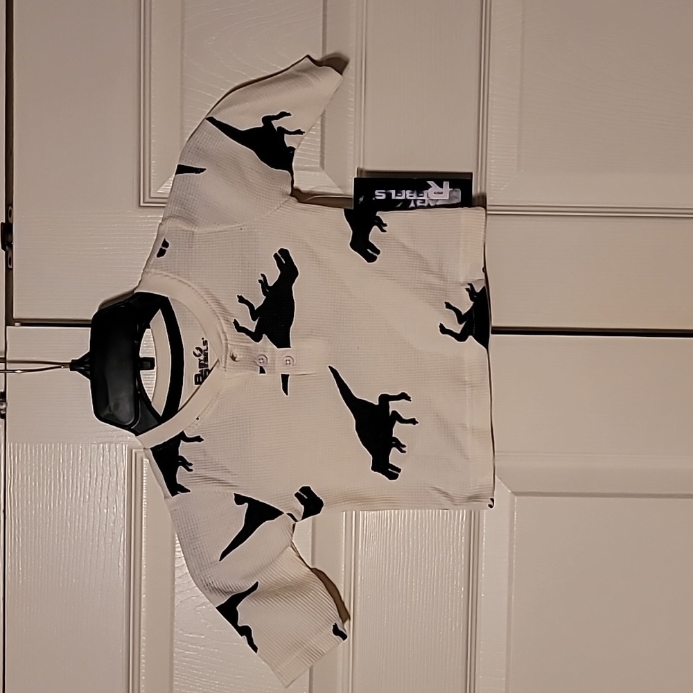 Baby Rebels dinosaur thermal shirt size 12M
